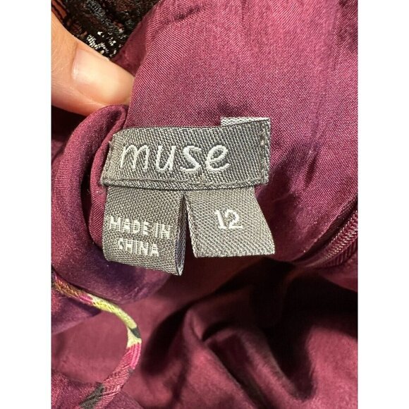 Muse Dress Womens 12 Plaid Animal Print Silk Golblincore‎ Retro Fairy Grunge - Picture 11 of 16